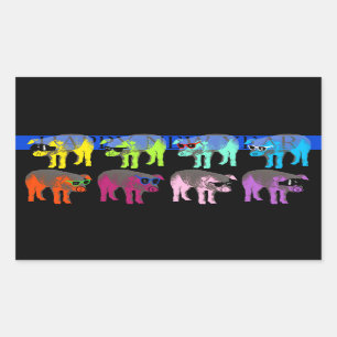 Varkens Chinees nieuwjaar 2019, Pop rechthoekig S Rechthoekige Sticker