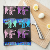 Varkens Chinees nieuwjaar 2019 Pop V keukenhanddoe Theedoek (Quarter Fold)