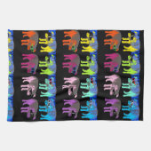 Varkens Chinees nieuwjaar 2019 Pop V keukenhanddoe Theedoek (Horizontaal)