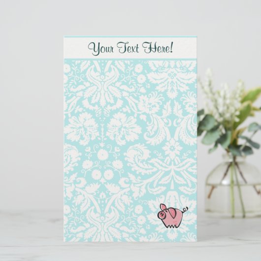Varkens; Cute Briefpapier (Staand voorkant)