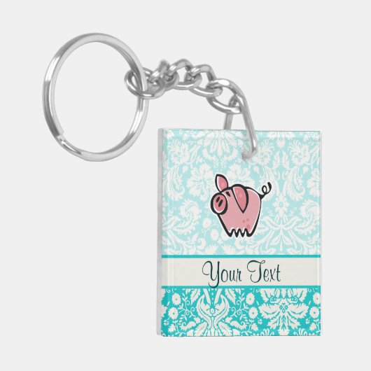 Varkens; Cute Sleutelhanger (Voorkant Links)