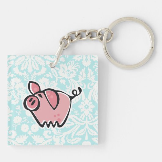 Varkens; Cute Sleutelhanger (Achterkant)