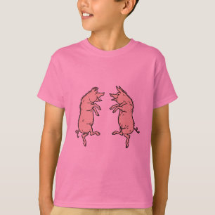 Varkens Dansen Antiek Piggy Dance Jig T-shirt