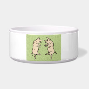 Varkens Dansen Antiek Piggy Dance Jig Voerbakje