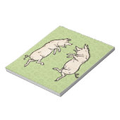 varkens dansen Antique biggen dans Notitieblok (Linkerzijde)