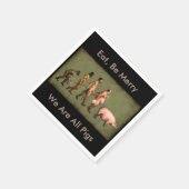 Varkens Devolutie van het Menselijk Papier Servet (Hoek)