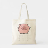 Varkens die ik alleen maar leuk vind aan varkens,  tote bag (Achterkant)