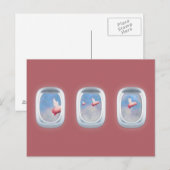 Varkens die voorbij vliegvensters vliegen briefkaart (Voorkant / Achterkant)