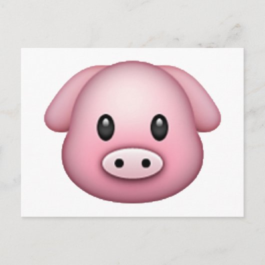 Varkens - Emoji Briefkaart (Voorkant)