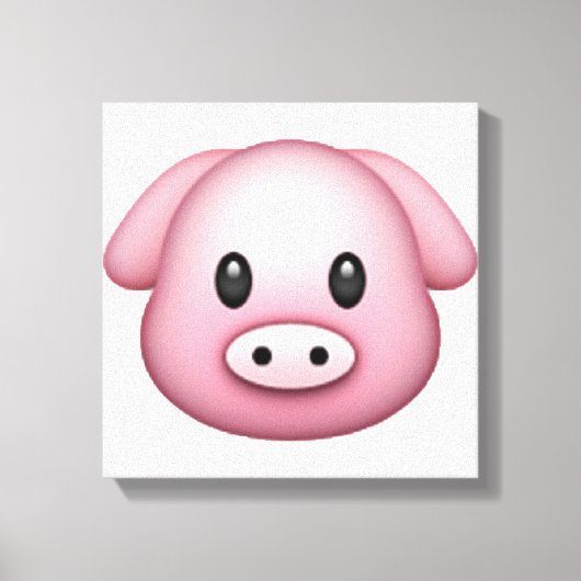 Varkens - Emoji Canvas Afdruk (Voorkant)