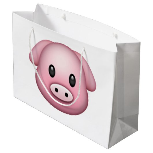 Varkens - Emoji Large Cadeautasje (Achterkant Gekanteld)