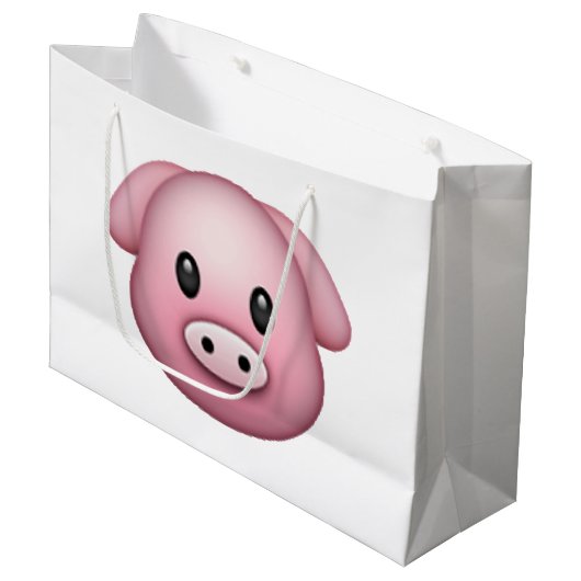 Varkens - Emoji Large Cadeautasje (Voorkant Gekanteld)