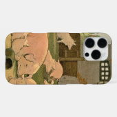 Varkens en biggen op het Boerderij iPhone Hoesje (Achterkant horizontaal)