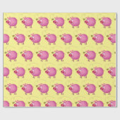 Varkens- en Bij Bij Inpakpapier (Vlak)