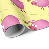 Varkens- en Bij Bij Inpakpapier (Rol Hoek)
