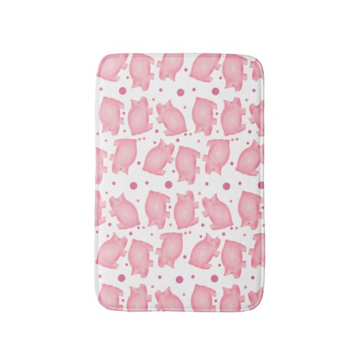 Varkens en karkassen Dots Bath Mat (Voorkant Verticaal)