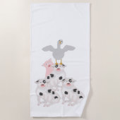 Varkens en keukendoek strandlaken (Voorkant)