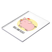 Varkens en Kusjes Grappige Varken Varken Grappen  Notitieboek (Linkerzijde)