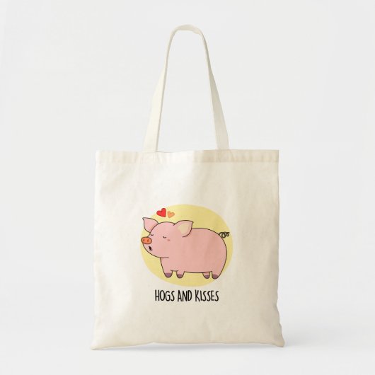 Varkens en kussen Grappig varken Pun Tote Bag (Voorkant)