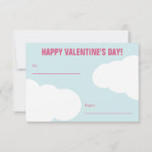 Varkens en kussen Klaslokaal Valentijnse Kaart (Achterkant)