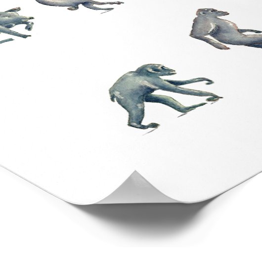 Varkens en Mannen Poster (Hoek)