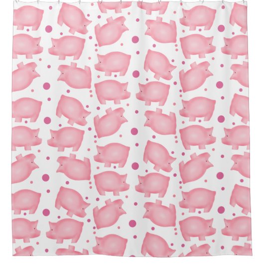 Varkens- en poolpuntengordijn douchegordijn (Voorkant)
