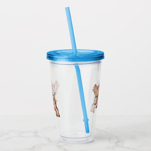 Varkens Fly Acryl Drinkbeker (Links)
