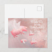 Varkens Fly-An Onvoorstelbaar Dagelijks Briefkaart (Voorkant / Achterkant)