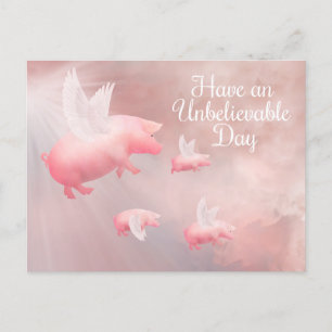 Varkens Fly-An Onvoorstelbare Dag Briefkaart