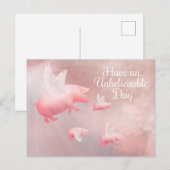 Varkens Fly-An Onvoorstelbare Dag Briefkaart (Voorkant / Achterkant)