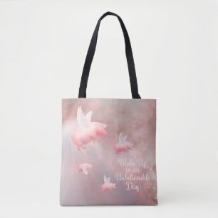 Varkens Fly-An Onvoorstelbare Dag Canvas tas
