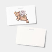 Varkens Fly Badge (Voor- en achterkant)