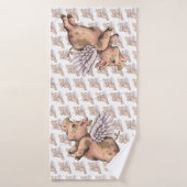 Varkens Fly Badhanddoek (Badhanddoek)