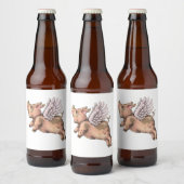 Varkens Fly Bier Etiket (Flessen)