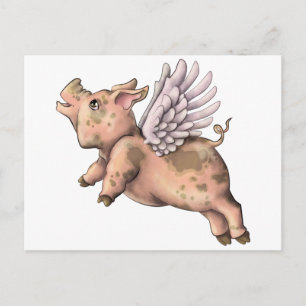 Varkens Fly Briefkaart