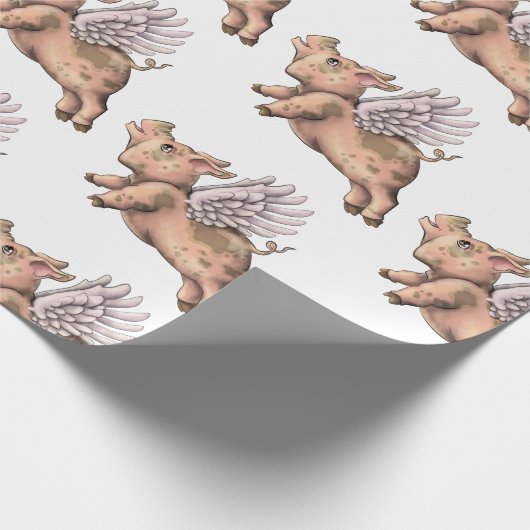 Varkens Fly Cadeaupapier (Hoek)
