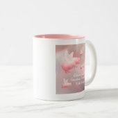 Varkens Fly-een ongelooflijke dag two-tone koffie  Tweekleurige Koffiemok (Voorkant rechts)