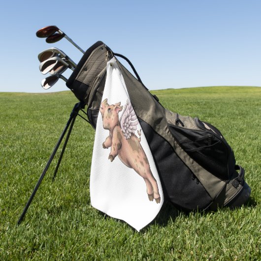 Varkens Fly Golfhanddoek (Groen)