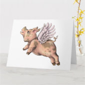 Varkens Fly Kaart (Gele Bloem)