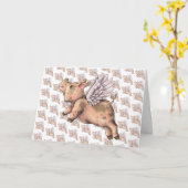 Varkens Fly Kaart (Gele Bloem)