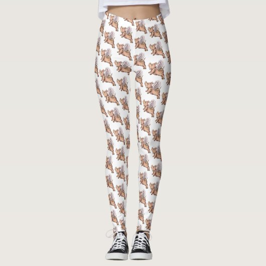Varkens Fly Leggings (Voorkant)