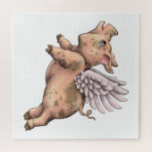 Varkens Fly Legpuzzel (Horizontaal)