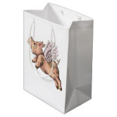 Varkens Fly Medium Cadeauzakje (Achterkant Gekanteld)