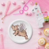 Varkens Fly Papieren Bordje (Feest)