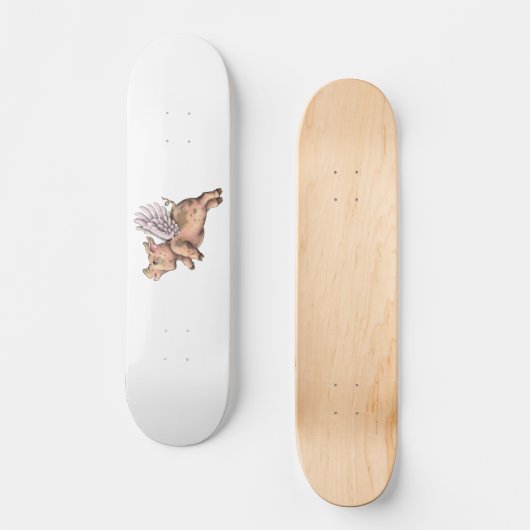 Varkens Fly Persoonlijk Skateboard (Voorkant)