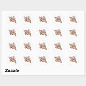 Varkens Fly Ronde Sticker (Vel)