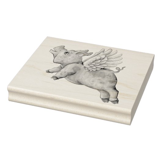 Varkens Fly Rubberstempel (Stempel)