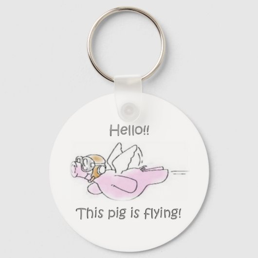 Varkens Fly Sleutelhanger (Voorkant)