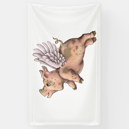 Varkens Fly Spandoek (Verticaal)