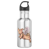 Varkens Fly Waterfles (Voorkant)